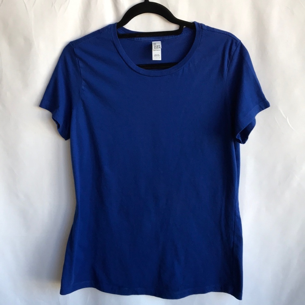 District perfect weight royal blue crew neck T-shirt, size L